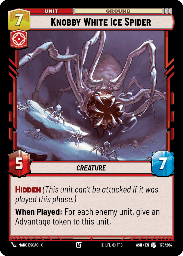 Knobby White Ice Spider