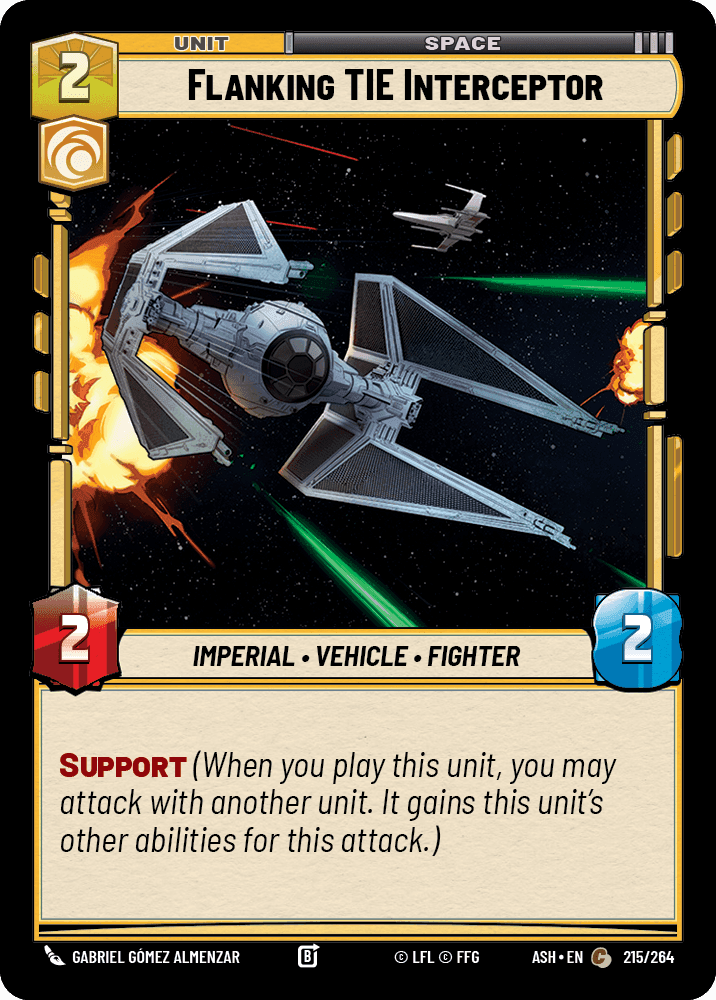 Flanking TIE Interceptor
