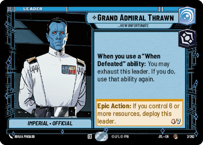 Grand Admiral Thrawn — ...How Unfortunate