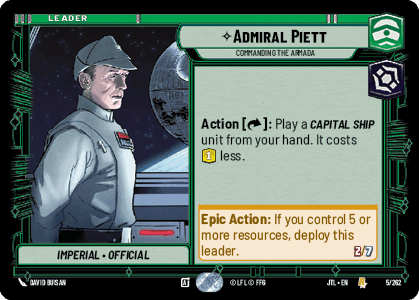 Admiral Piett — Commanding the Armada