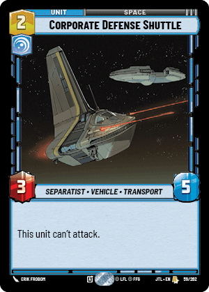Corporate Defense Shuttle