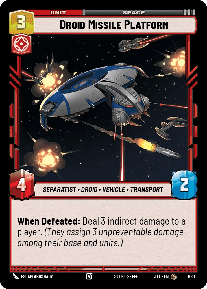 Droid Missile Platform