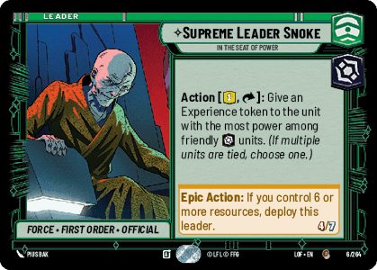 Supreme Leader Snoke — In the Seat of Power