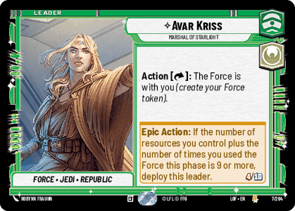 Avar Kriss — Marshal of Starlight