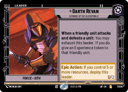 Darth Revan — Scourge of the Old Republic