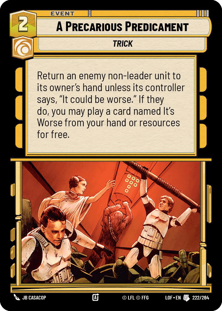 A Precarious Predicament