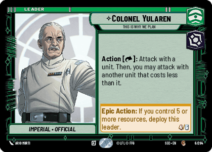 Colonel Yularen — This Is Why We Plan