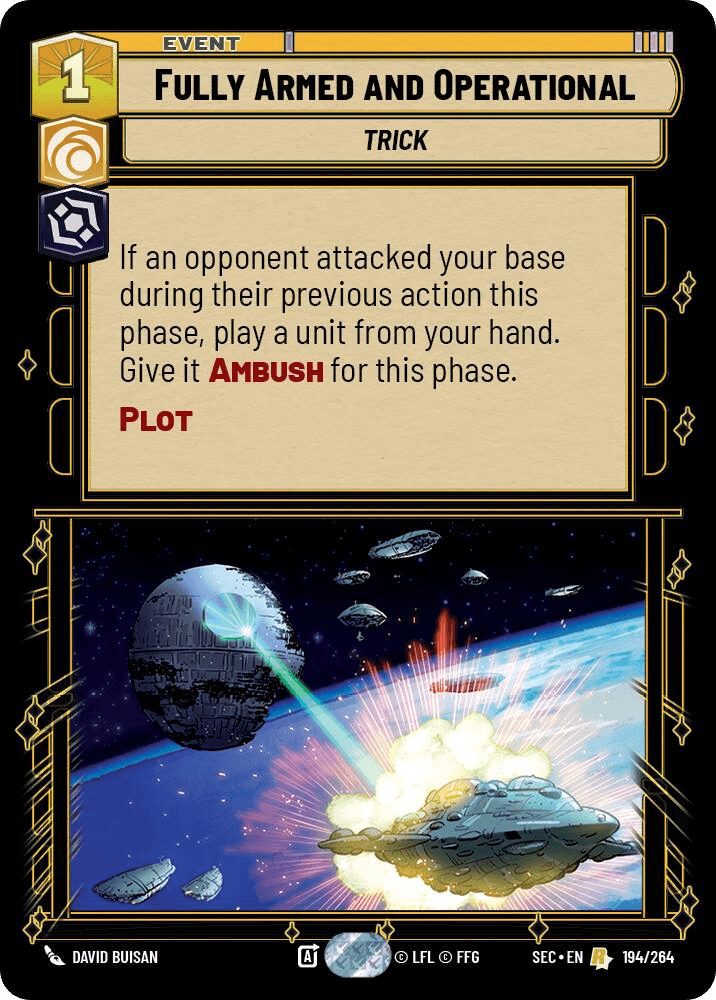 Fully Armed and Operational