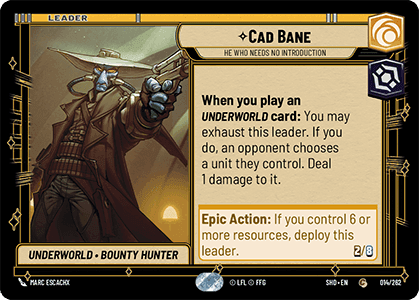 Cad Bane — He Who Needs No Introduction