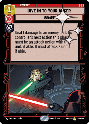 Give In to Your Anger