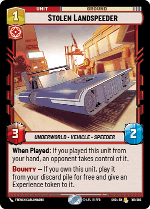 Stolen Landspeeder