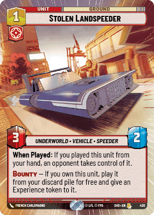 Stolen Landspeeder
