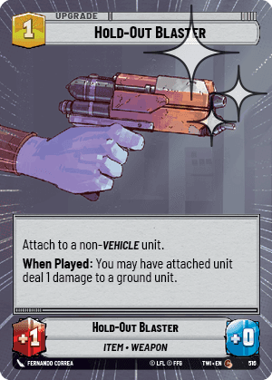 Hold-Out Blaster